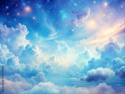 Blue sky clouds background, Beautiful landscape with clouds