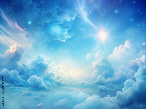 Blue sky clouds background, Beautiful landscape with clouds