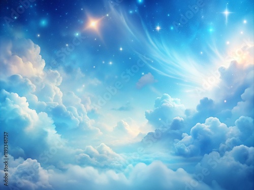 Blue sky clouds background, Beautiful landscape with clouds