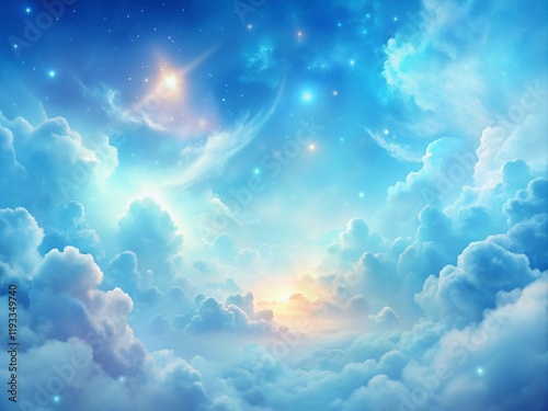 Blue sky clouds background, Beautiful landscape with clouds