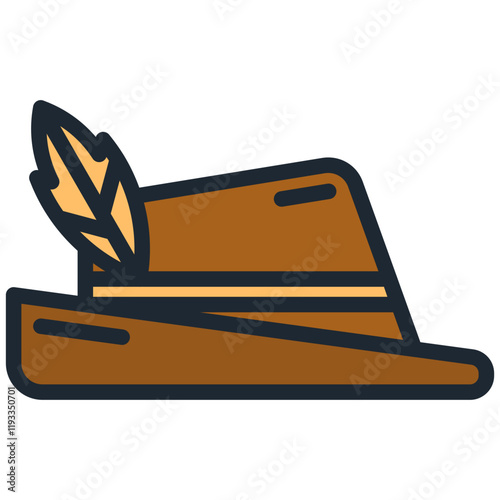 Traditional hat icon