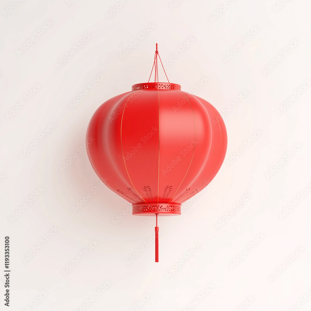 Obraz premium Chinese New Year Lanterns - symbolize luck, prosperity, and harmony. Popular designs include red and gold colors, dragon motifs, and calligraphy, making them key decorations for festival