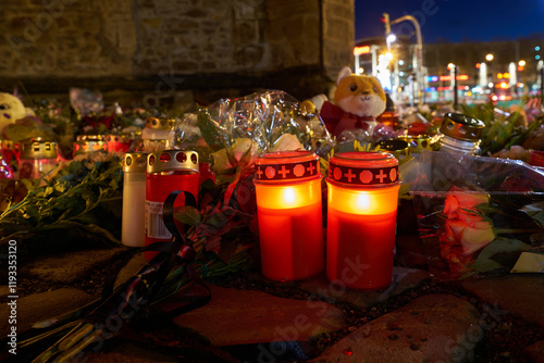 Trauer und Wut nach dem Anschlag in der Innenstadt von Magdeburg in Deutschland