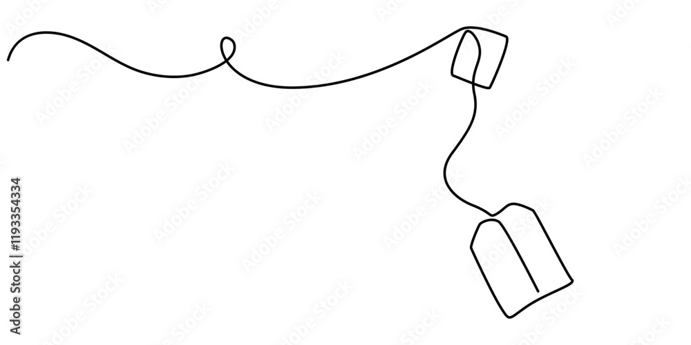 one continuous line drawing of tea bag.one line drawing of tea bag icon.single line vector illustration.isolated white background, One continuous line drawing of paper tea bag. Hot herbal drink. one continuous line drawing of tea bag.one line drawing of tea bag icon.single line vector illustration.isolated white background, One continuous line drawing of paper tea bag. Hot herbal drink.