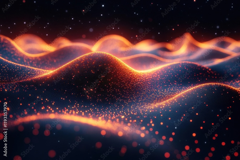 futuristic digital 3d landscape, showcasing abstract shapes and vibrant colors, representing advanced network capabilities and technological processes in an engaging and visually stunning composition futuristic digital 3d landscape, showcasing abstract shapes and vibrant colors, representing advanced network capabilities and technological processes in an engaging and visually stunning composition