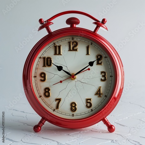 red alarm clock