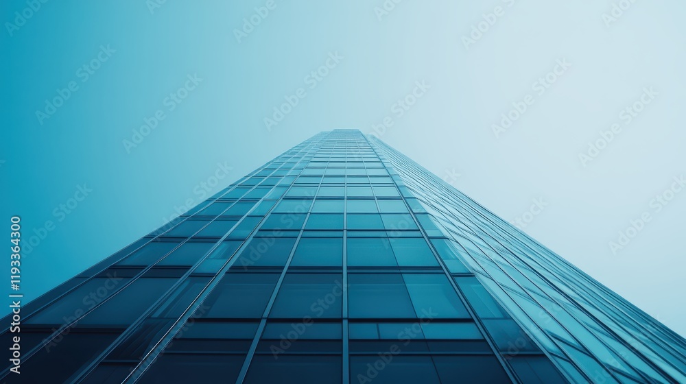 Aerial view showcasing a towering building against a clear blue sky, highlighting architectural design and urban landscape. Aerial view showcasing a towering building against a clear blue sky, highlighting architectural design and urban landscape.