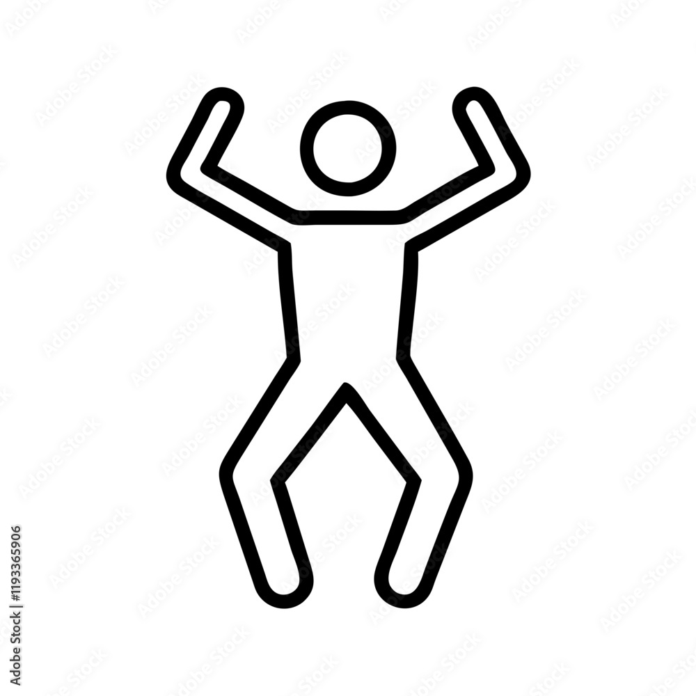 jumping jacks icon, jumping jacks line art - simple line art of jumping jacks, perfect for jumping jacks logos and icons and themed design jumping jacks icon, jumping jacks line art - simple line art of jumping jacks, perfect for jumping jacks logos and icons and themed design