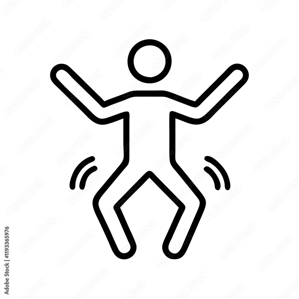 jumping jacks icon, jumping jacks line art - simple line art of jumping jacks, perfect for jumping jacks logos and icons and themed design jumping jacks icon, jumping jacks line art - simple line art of jumping jacks, perfect for jumping jacks logos and icons and themed design
