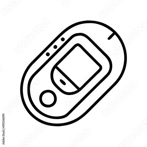 pedometer icon, pedometer line art - simple line art of pedometer, perfect for pedometer logos and icons and themed design