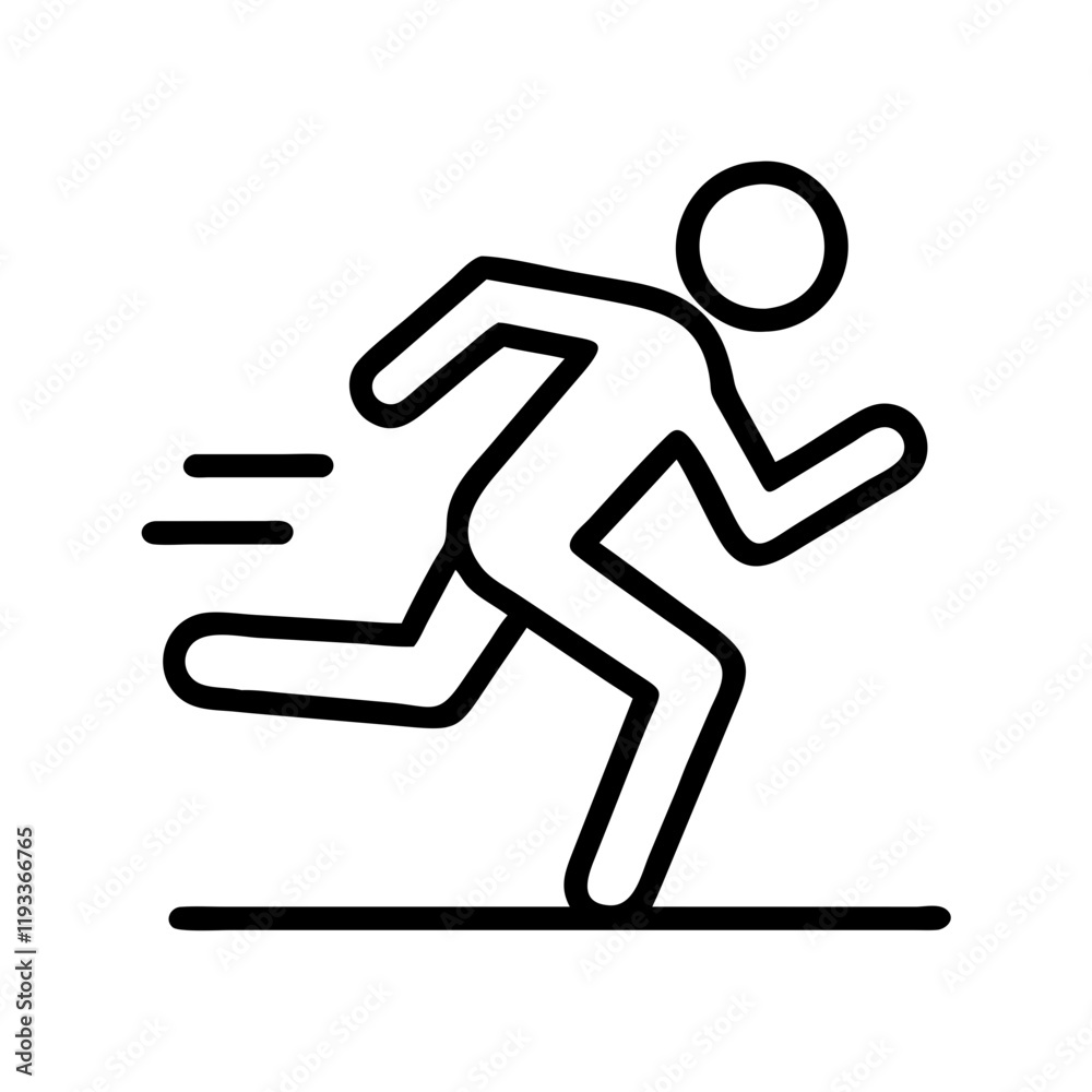 sprinting icon, sprinting line art - simple line art of sprinting, perfect for sprinting logos and icons and themed design sprinting icon, sprinting line art - simple line art of sprinting, perfect for sprinting logos and icons and themed design