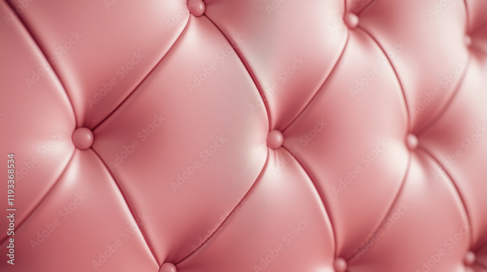 Pink tufted background. Pink leather background concept