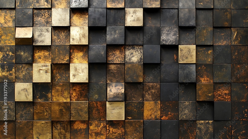 Abstract Metallic Cube Wall Art Design Abstract Metallic Cube Wall Art Design