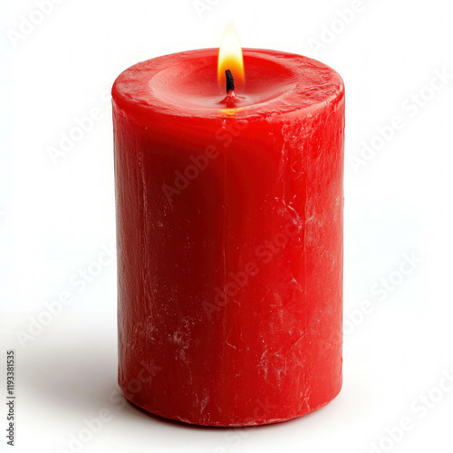 Red Candle Isolated