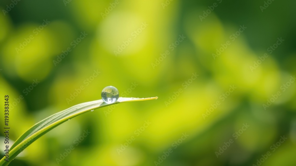 A single dewdrop rests delicately on a vibrant green leaf, a tranquil scene of nature's simple beauty. A single dewdrop rests delicately on a vibrant green leaf, a tranquil scene of nature's simple beauty.