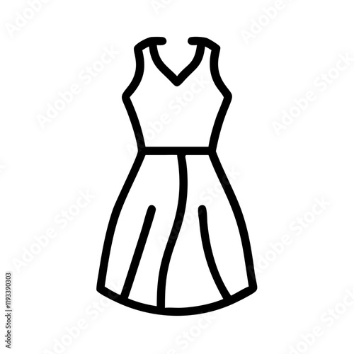 A short women’s dress, symbolizing femininity and elegance.