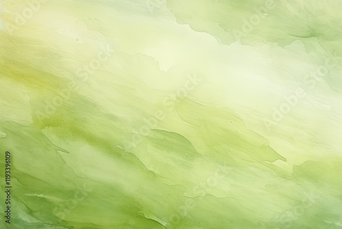 Green and olive colors in abstract art background with a khaki gradient watercolor painting on canvas wavy pattern fragment on paper and texture backdrop