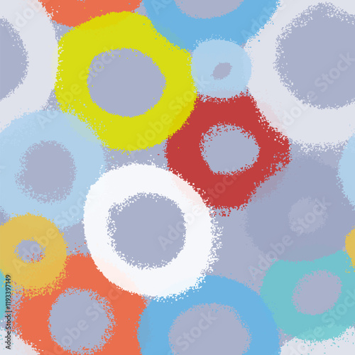 Graffiti spray paint seamless pattern. Vector illustration.