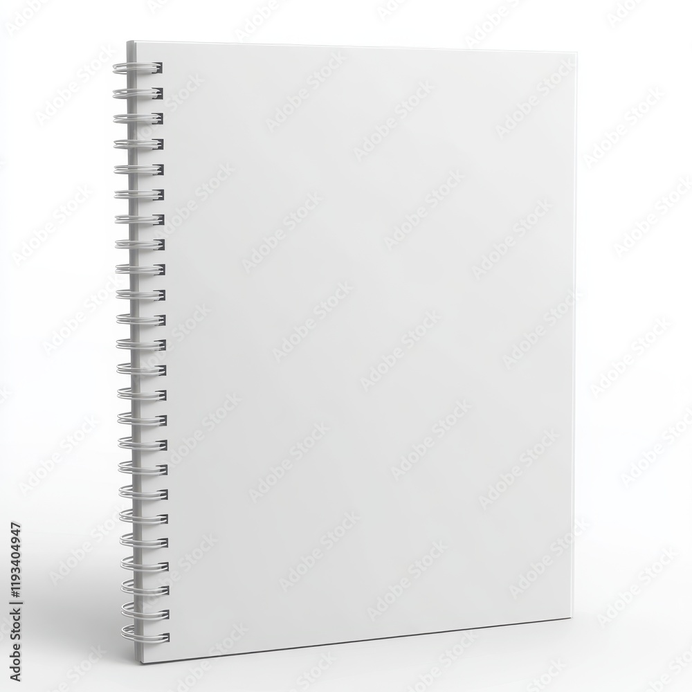 A detailed view of a white notebook featuring a spiral binding, showcasing its texture and design elements prominently. A detailed view of a white notebook featuring a spiral binding, showcasing its texture and design elements prominently.