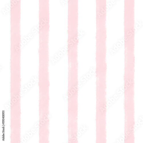 whimsical pink seamless stripes pattern illustration with transparent background