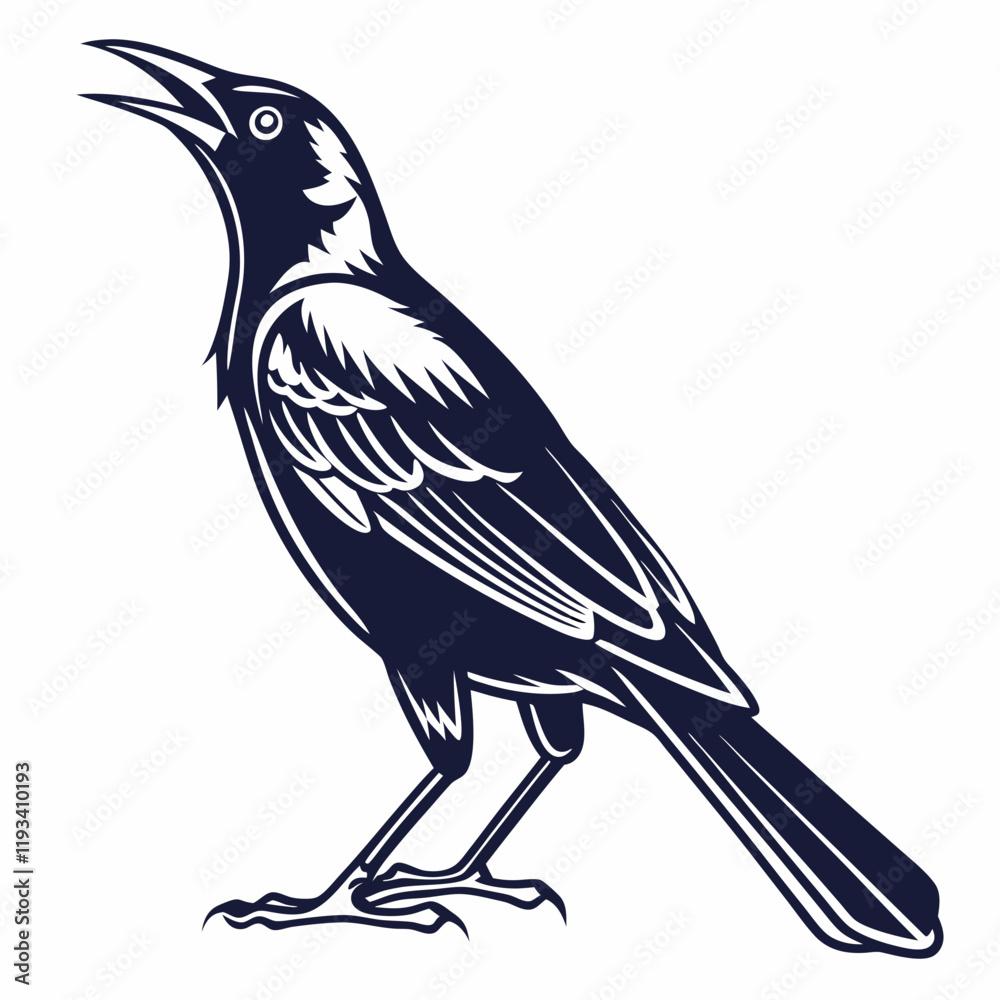 Obraz premium crow on a branch