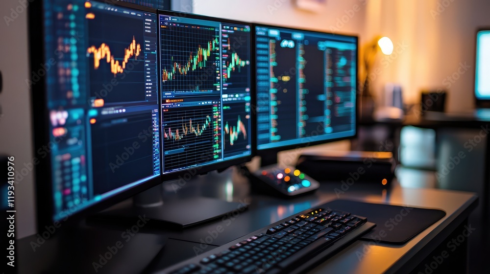A digital quantum finance environment, where quantum computing accelerates financial analysis, investment strategies, and market forecasting A digital quantum finance environment, where quantum computing accelerates financial analysis, investment strategies, and market forecasting