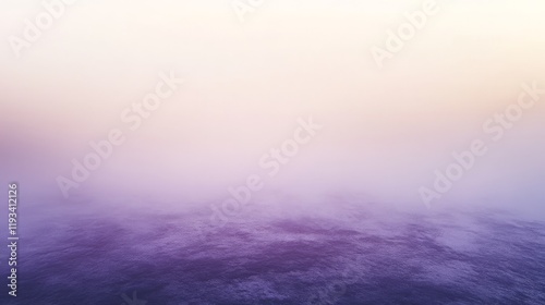 Serene Purple Mist Over Calm Water Surface