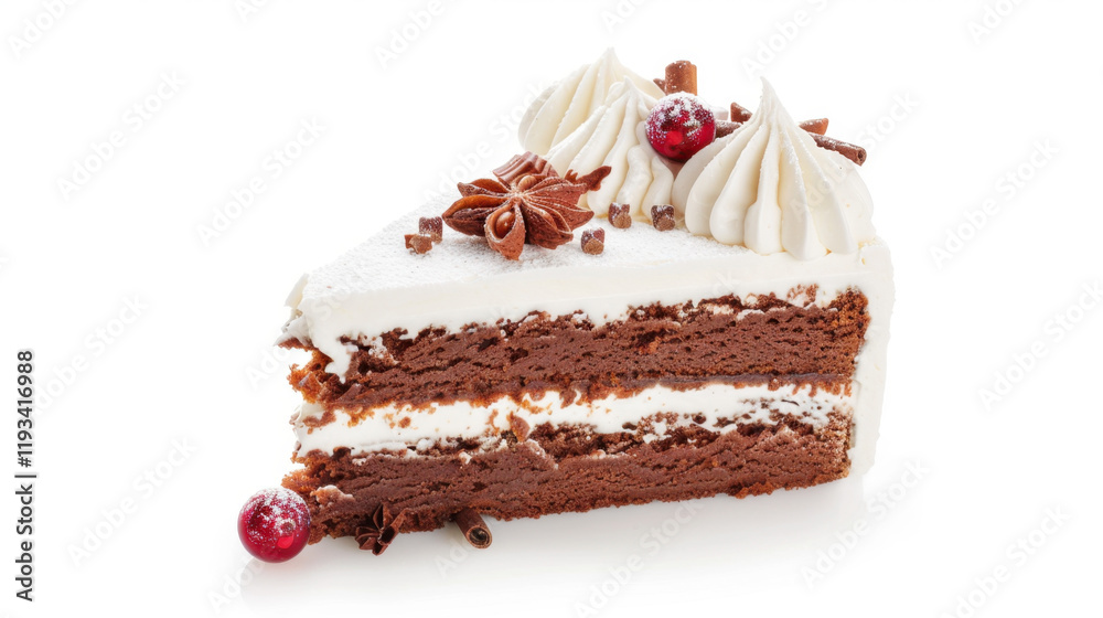 gingerbread cake isolated on white gingerbread cake isolated on white