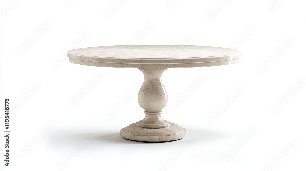 Timeless dining table stands alone against a white backdrop. Timeless dining table stands alone against a white backdrop.