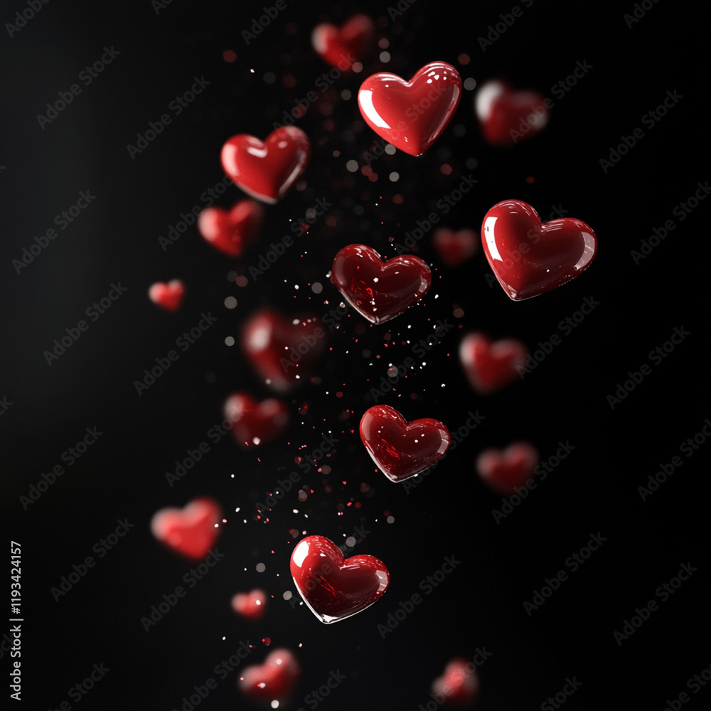 red hearts background red hearts background