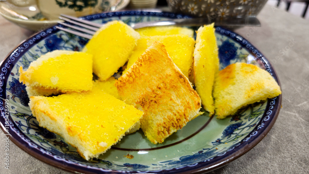 Sugar Butter Toast Bread for morning breakfast Sugar Butter Toast Bread for morning breakfast