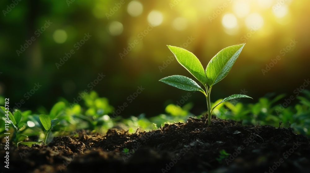 a small plant sprouting from the ground a small plant sprouting from the ground