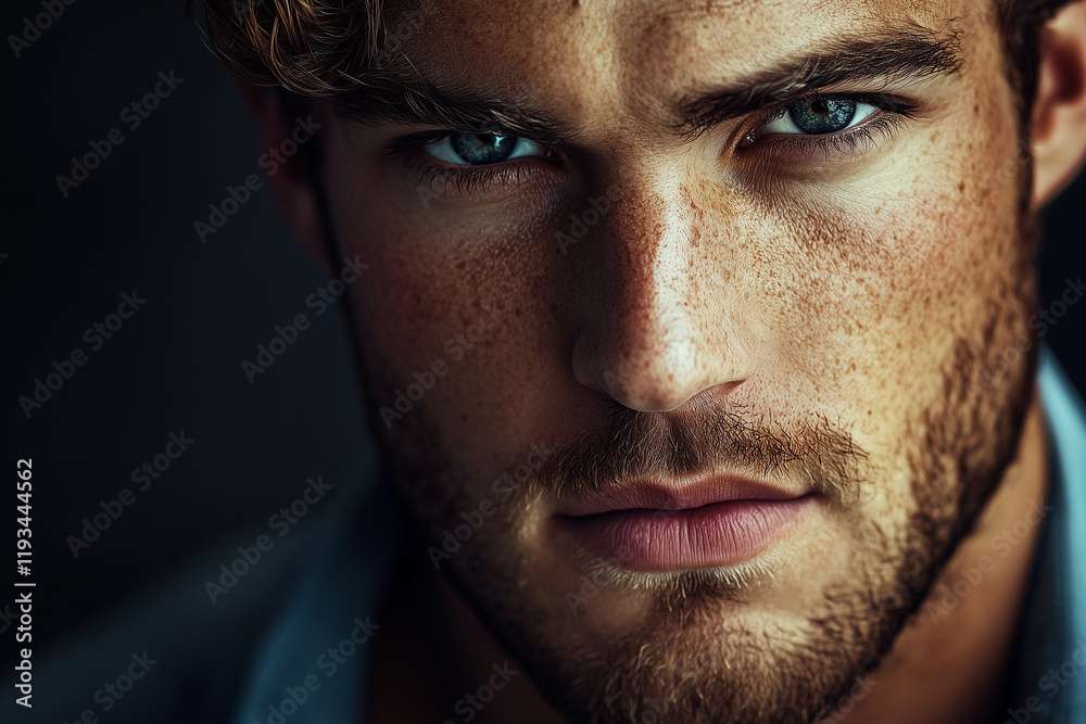 Top male model with a perfect face Top male model with a perfect face