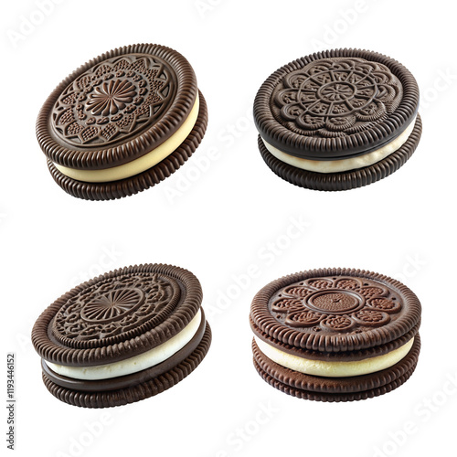 3d rendering of beautiful and realistic Oreo