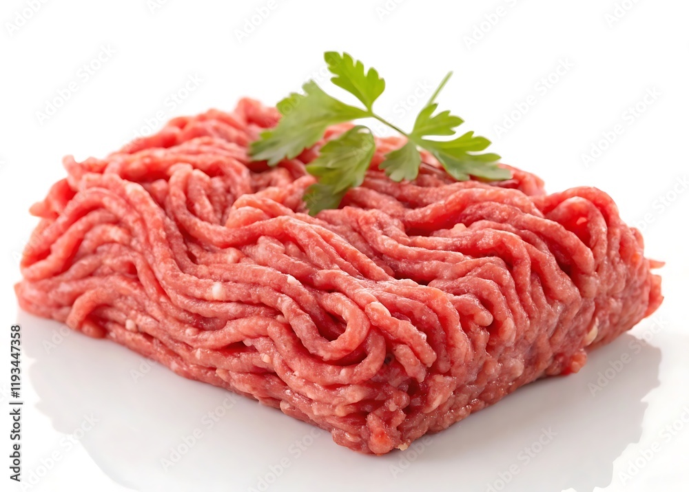 raw minced meat isolated on white background cutout raw minced meat isolated on white background cutout