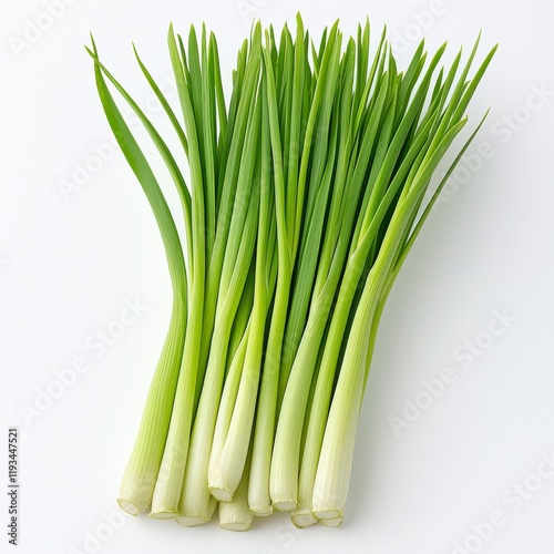 Wallpaper Mural Fresh green onions arranged neatly, showcasing vibrant colors and healthy greens, perfect for culinary presentations and recipes. Torontodigital.ca