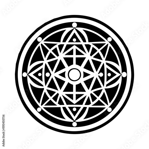 A filled style icon of cosmic energy