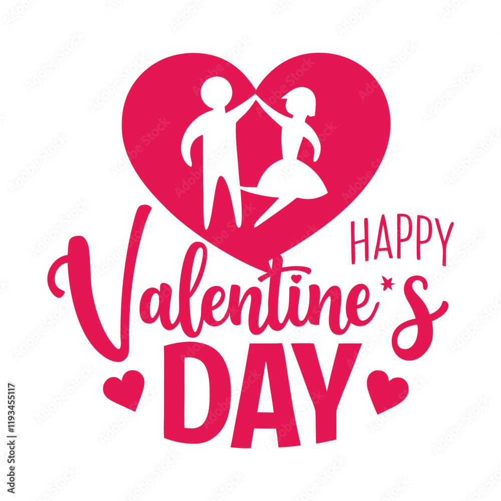 Handwritten Style Happy Valentines Day Calligraphic Art Handwritten Style Happy Valentines Day Calligraphic Art