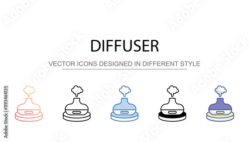 Diffuser icon design with white background stock illustration