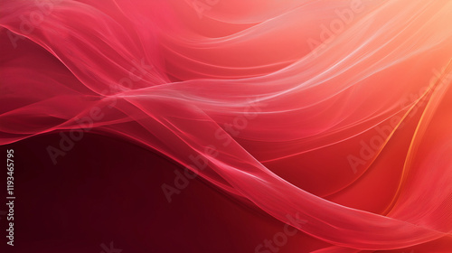 A mesmerizing abstract representation of flowing waves in vibrant red and pink tones, conveying emotions of warmth, energy, and passion in a visually stunning manner. photo