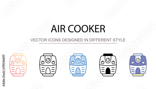 Air Cooler icon design with white background stock illustration
