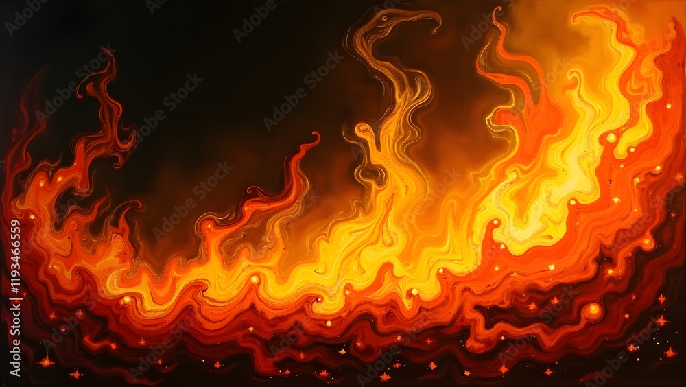 Fototapeta premium Fire Flames Background
