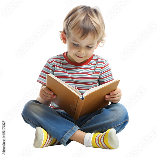 Adorable Toddler Boy Reading Book Child Education Happy kid fun cute home story young     