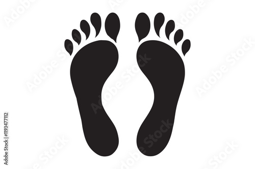 Footprints vector