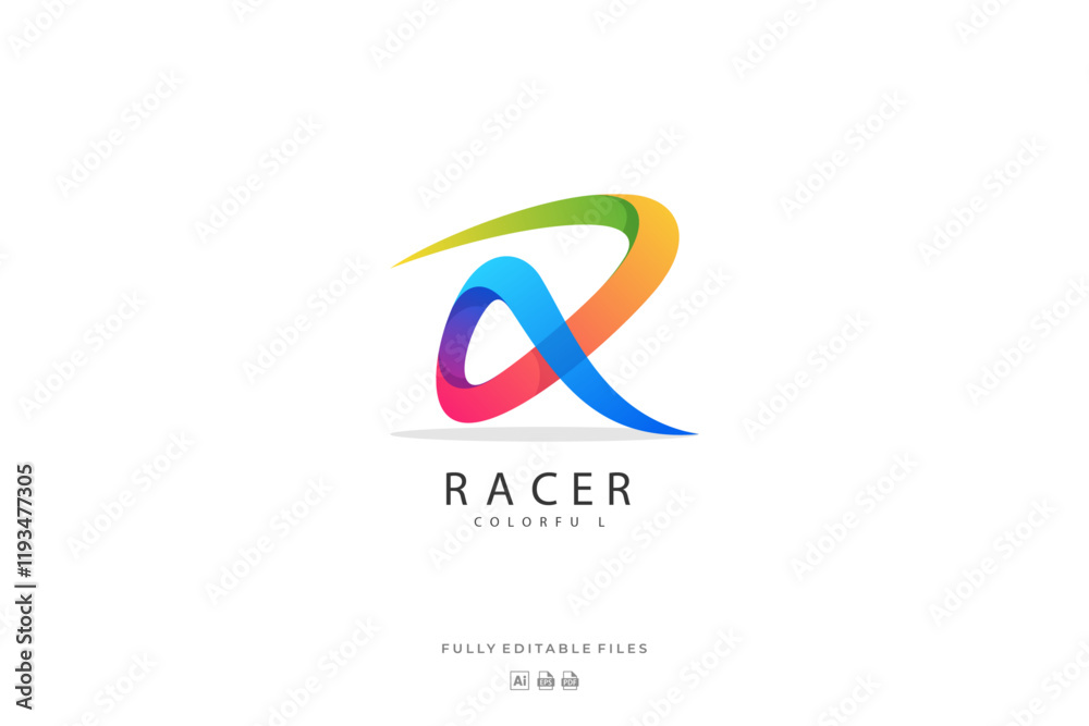 Fototapeta premium R letter