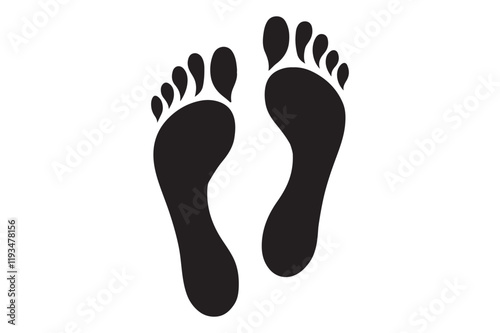 Footprints vector