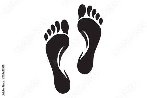 Footprints vector