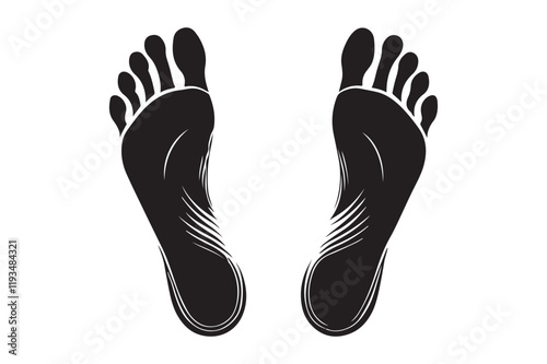 Footprints vector