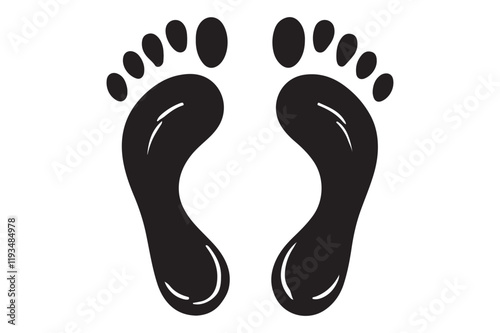 Footprints vector