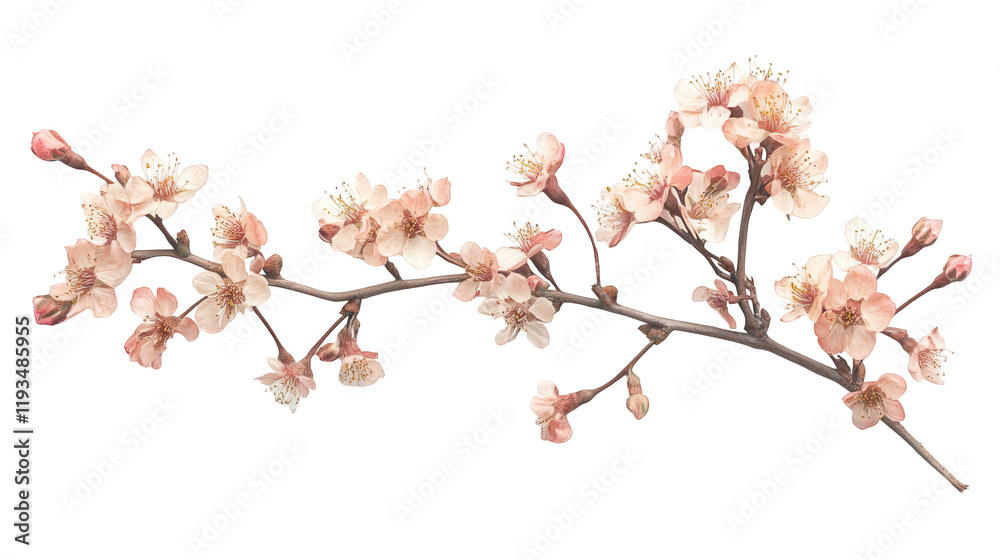 Elegant Single Cherry Blossom Branch, Hanami Cherry Blossom Festival, transparent background, isolated on white, PNG file
Elegant Single Cherry Blossom Branch, Hanami Cherry Blossom Festival, transparent background, isolated on white, PNG file